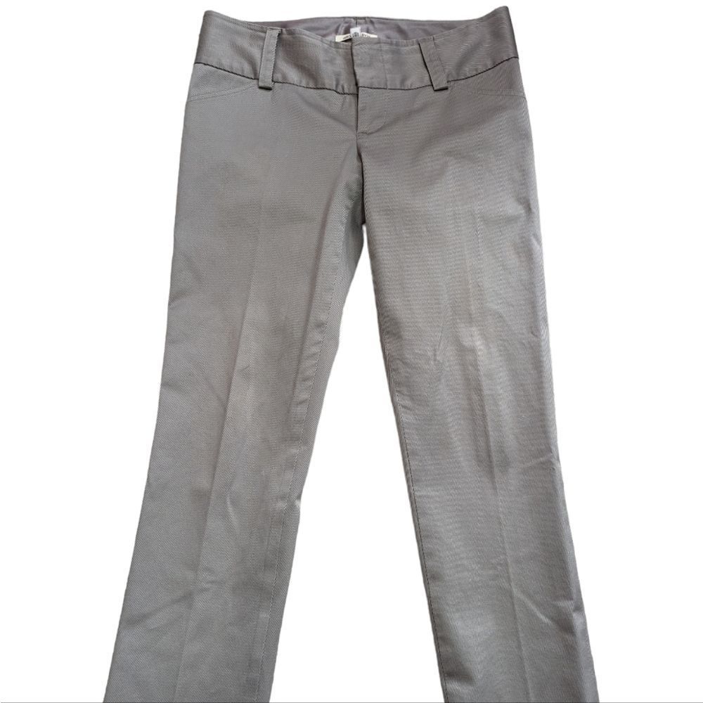 Alice and Olivia,silver ribbed slim pant,size 8